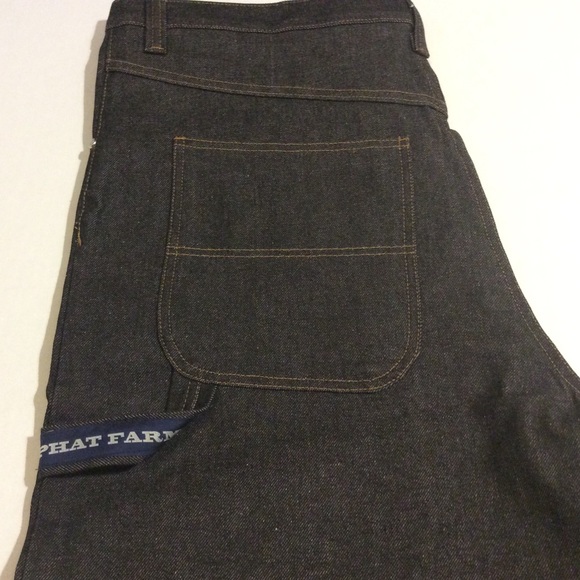 Phat Farm Denim Carpenter Shorts Men Sz 40 NWOT - Picture 9 of 11